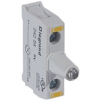 Блок со встроенным светодиодом для головок - Osmoz - для кнопочных постов - 24В~/= - желтый | код 024254 |  Legrand